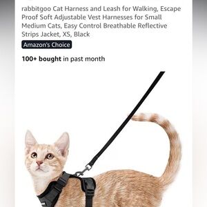 Rabbitgoo Cat Harness and Leash for Walking
